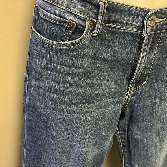 Lucky Brand Sweet’N Low Dark Wash Whiskering Distressed BootCut Ankle Jean-10/30 - Picture 7 of 16